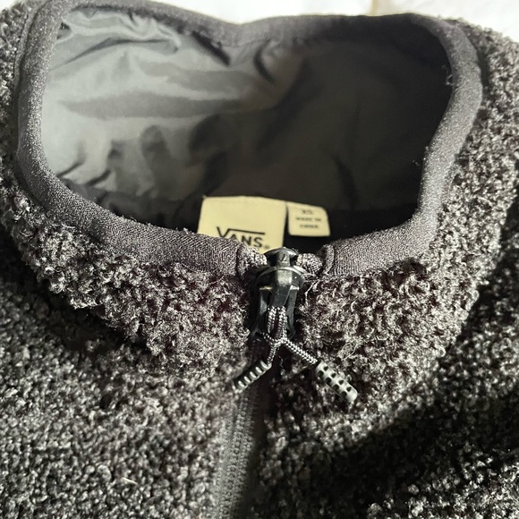 Vans womens Black Mock Neck Sherpa Zip-Up Jacket XS NWOT - Picture 15 of 15